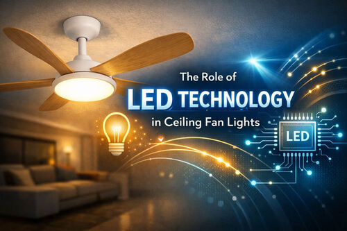 সর্বশেষ কোম্পানি ব্লগ সম্পর্কে সিলিং ফ্যান লাইটে এলইডি প্রযুক্তির ভূমিকা