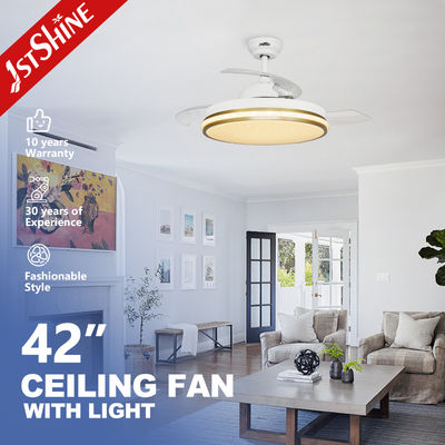কেনা আলো এবং প্রত্যাহারযোগ্য ব্লেড সহ 110-240V/50Hz-60Hz হোম হোটেল অফিস এলইডি সিলিং ফ্যান অনলাইনে উৎপাদন