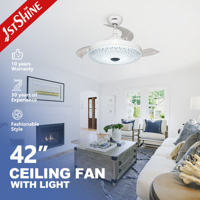 কেনা সাপোর্ট ডিমার 1stshine LED সিলিং ফ্যান পরিষ্কার এক্রাইলিক ব্লেড এবং লুকানো ব্লেড সঙ্গে অনলাইনে উৎপাদন