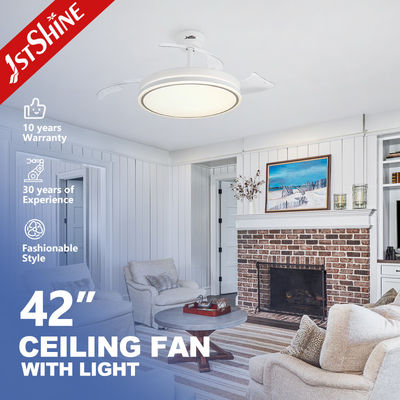 কেনা 1stshine LED Ceiling Fan with Retractable Blades and Remote Control 3 রঙের LED লাইট অনলাইনে উৎপাদন