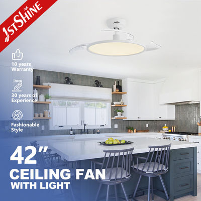 কেনা আল্ট্রা-থিন স্মার্ট LED সিলিং ফ্যান লাইট 3 রঙ LED লাইট হোয়াইট আধুনিক অনলাইনে উৎপাদন