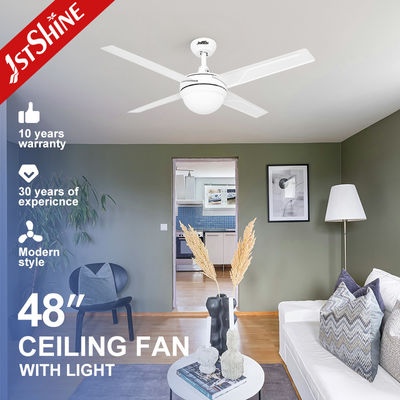 কেনা 48 ইঞ্চি লোহা ফলক LED লাইট সঙ্গে সিলিং ফ্যান রিমোট কন্ট্রোল বায়ু সঞ্চালন উন্নত অনলাইনে উৎপাদন