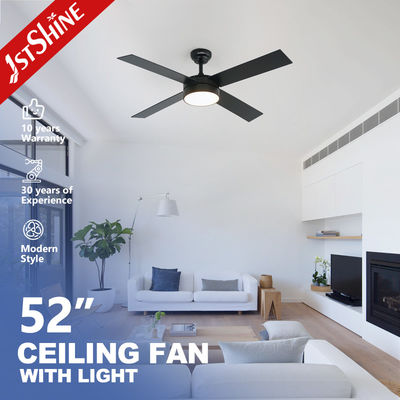 কেনা 4 * এমডিএফ ব্লেডস আলংকারিক LED সিলিং ফ্যান কালো ফিনিস ডিসি মোটর শক্তি সঞ্চয় অনলাইনে উৎপাদন