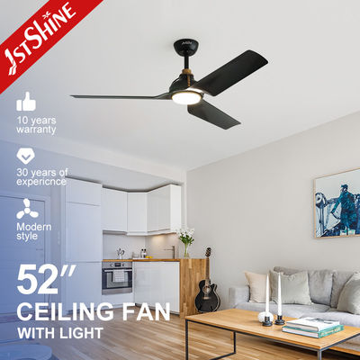 কেনা ইটিএল সার্টিফিকেট 1stshine LED সিলিং ফ্যান কালো রঙের রিমোট মেটাল এবিএস উপাদান সহ অনলাইনে উৎপাদন
