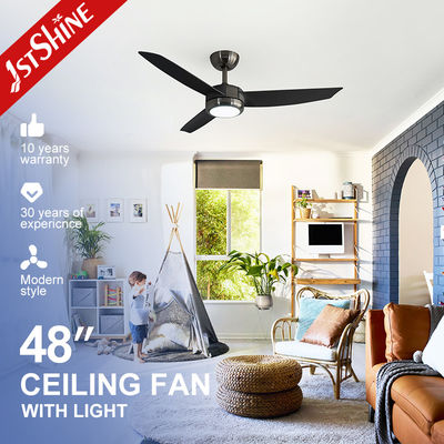 কেনা হোমের জন্য কালো ডিমমেবল LED সিলিং ফ্যান 48 