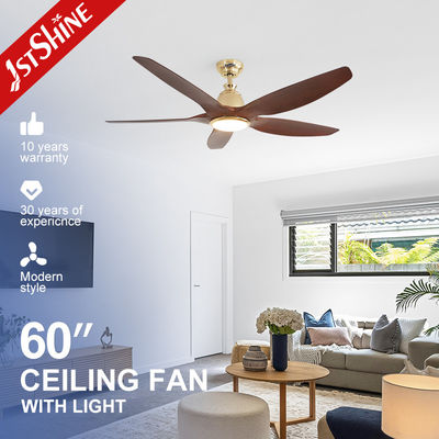 কেনা 60 ইঞ্চি / OEM ডিসি খাঁটি তামা তিন রঙের LED ডিমমেবল হ্যাং সিলিং ফ্যান বড় স্পেস জন্য অনলাইনে উৎপাদন