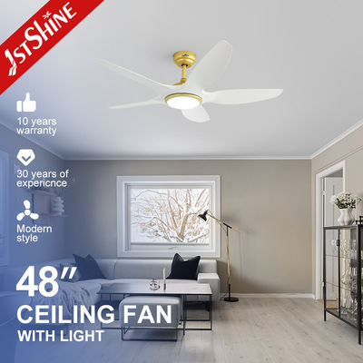 কেনা 1stshine OEM রঙ ডিমমেবল LED লাইট সিলিং ফ্যান 5 ব্লেড ডিসি মোটর এবং রিমোট কন্ট্রোল অনলাইনে উৎপাদন