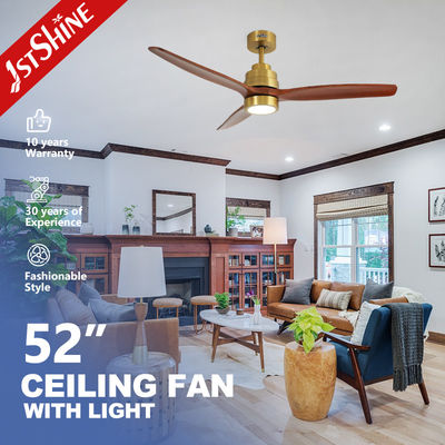 কেনা 10- 1stshine LED Ceiling Fan with Gold Luxury Solid Wood and Adjustable LED Lighting অনলাইনে উৎপাদন