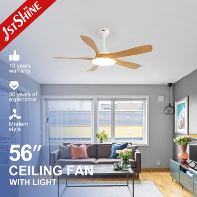 কেনা 56-Inch Ceiling Fan with LED Light – DC Motor, 5 Blades, Acrylic Lampshade অনলাইনে উৎপাদন