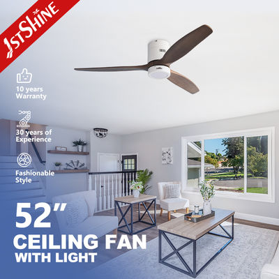 কেনা 52 Inches Flush Mount LED Ceiling Fan With Light For Hotel অনলাইনে উৎপাদন