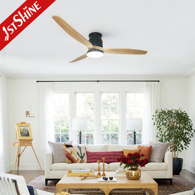 ভালো দাম রিমোট কন্ট্রোল সহ LED সিলিং ফ্যান, 52 ইঞ্চি ফ্লাশ মাউন্টিং শান্ত ডিসি মোটর অনলাইন