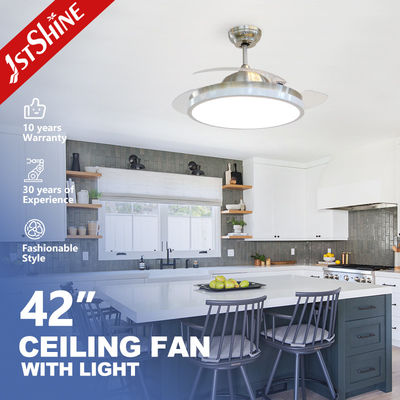 1stshine Ceiling Fan 2022 Interior Design Decorative Fan Light Retracting Hidden Blades