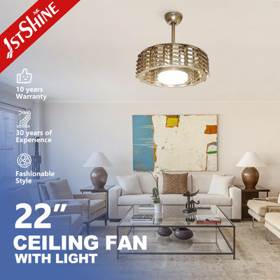 Home Office 2022 5 Speed Remote Control Switch Hidden Blade Led Ceiling Fan by 1stshine