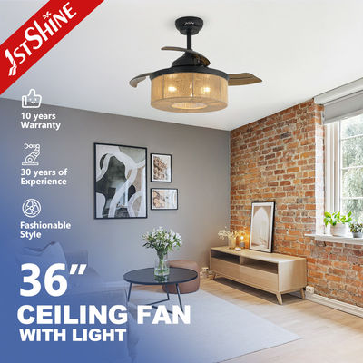 36 inch Small Size Ceiling Fan with Remote and Air Conditioning LED Lighting Function