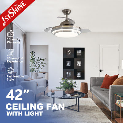 3000K/4500K/6000K Color Temperature Bathroom LED Ceiling Fan with Remote Control