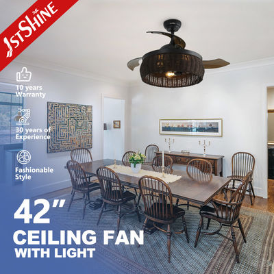 ভালো দাম ১মশাইন বেতের বুনন সিলিং ফ্যান, পুরাতন-স্টাইলের ডিজাইন এবং অদৃশ্য ব্লেড সহ অনলাইন