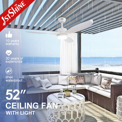 ভালো দাম 3 প্লাস্টিকের ব্লেড সাদা LED সিলিং ফ্যান, হালকা ডিসি মোটর সহ জলরোধী সিলিং ফ্যান অনলাইন