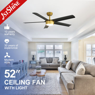 ভালো দাম Modern Plastic Ceiling Fan with Integrated LED Light Panel and Matte Black ABS Blades Ideal for Boutique Hotels and Cafes অনলাইন